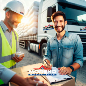 Ícono de entrega rápida de materiales