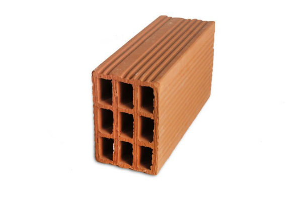 Ladrillo hueco 12x18x33 de 9 tubos